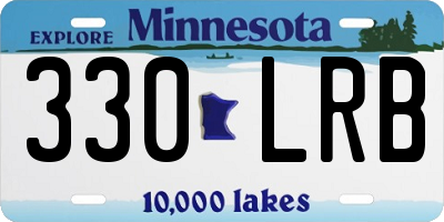 MN license plate 330LRB