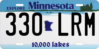 MN license plate 330LRM