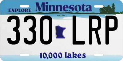 MN license plate 330LRP