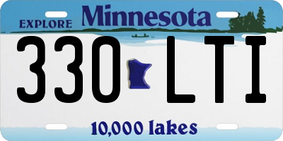 MN license plate 330LTI
