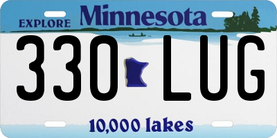 MN license plate 330LUG