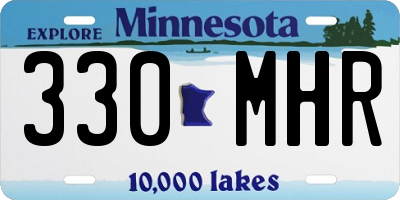 MN license plate 330MHR