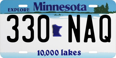 MN license plate 330NAQ