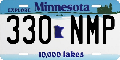 MN license plate 330NMP