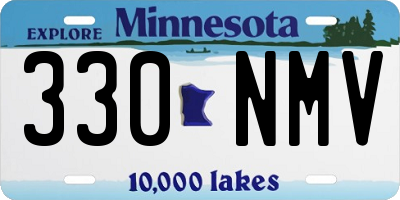 MN license plate 330NMV