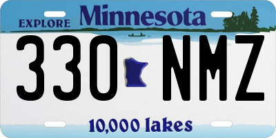 MN license plate 330NMZ