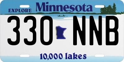 MN license plate 330NNB