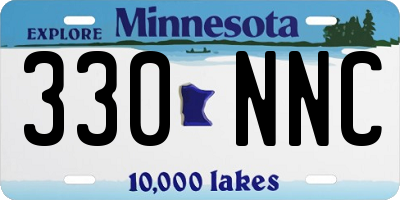 MN license plate 330NNC