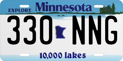 MN license plate 330NNG