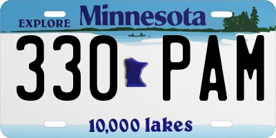 MN license plate 330PAM