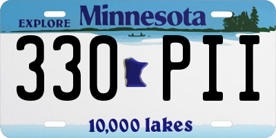 MN license plate 330PII