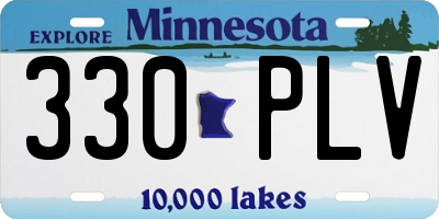 MN license plate 330PLV