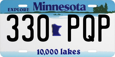 MN license plate 330PQP