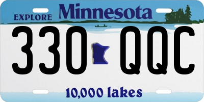 MN license plate 330QQC