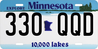 MN license plate 330QQD