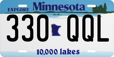 MN license plate 330QQL