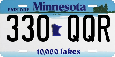 MN license plate 330QQR