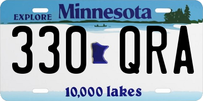MN license plate 330QRA