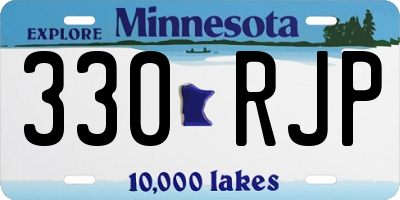 MN license plate 330RJP