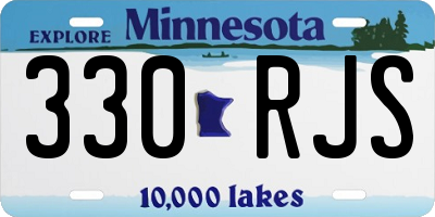 MN license plate 330RJS