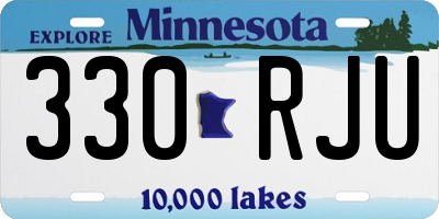 MN license plate 330RJU