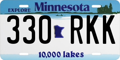 MN license plate 330RKK