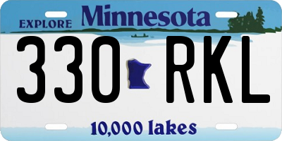 MN license plate 330RKL