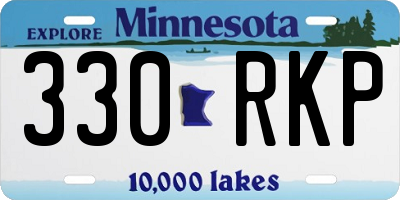 MN license plate 330RKP