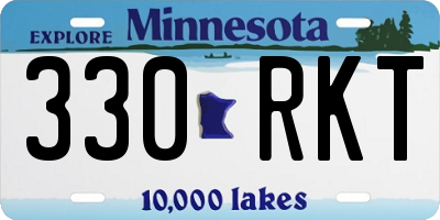 MN license plate 330RKT