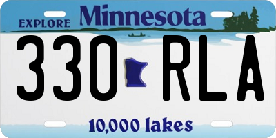 MN license plate 330RLA
