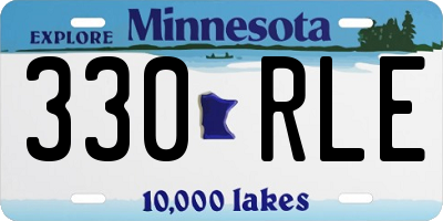 MN license plate 330RLE