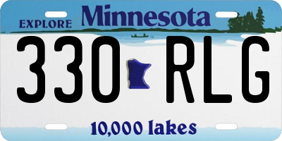 MN license plate 330RLG
