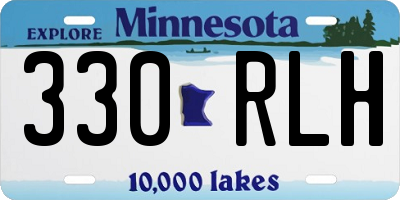 MN license plate 330RLH