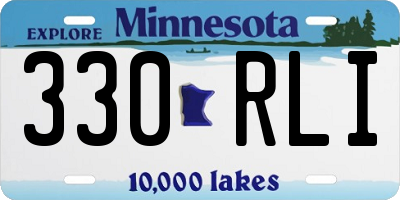 MN license plate 330RLI