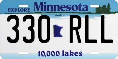 MN license plate 330RLL
