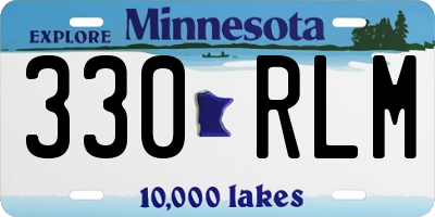 MN license plate 330RLM