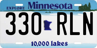 MN license plate 330RLN