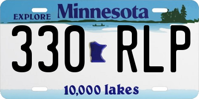 MN license plate 330RLP