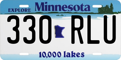 MN license plate 330RLU