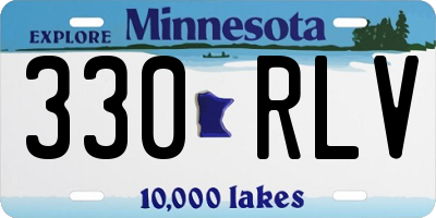 MN license plate 330RLV