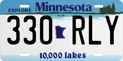MN license plate 330RLY
