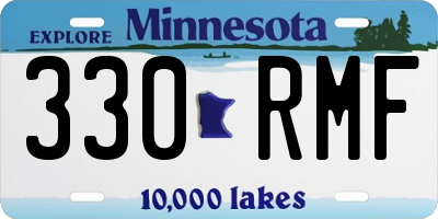 MN license plate 330RMF