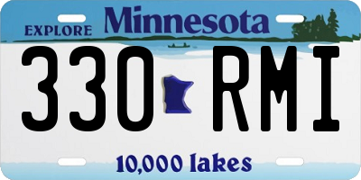 MN license plate 330RMI