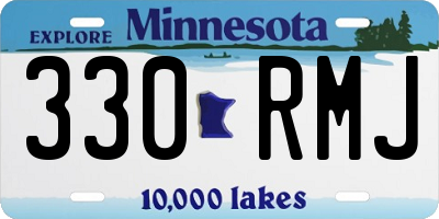 MN license plate 330RMJ