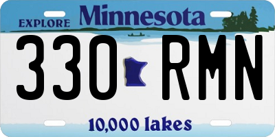 MN license plate 330RMN
