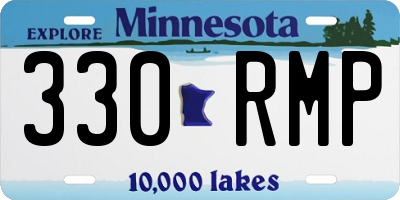 MN license plate 330RMP