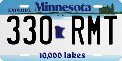 MN license plate 330RMT
