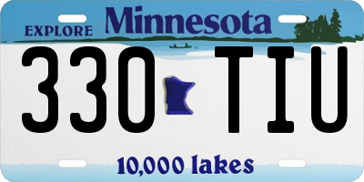 MN license plate 330TIU