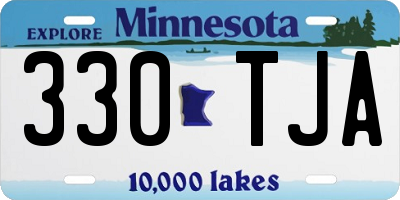 MN license plate 330TJA