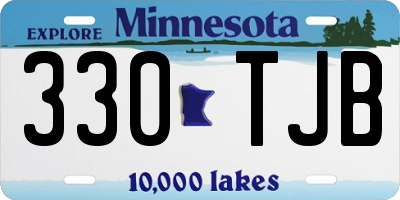 MN license plate 330TJB
